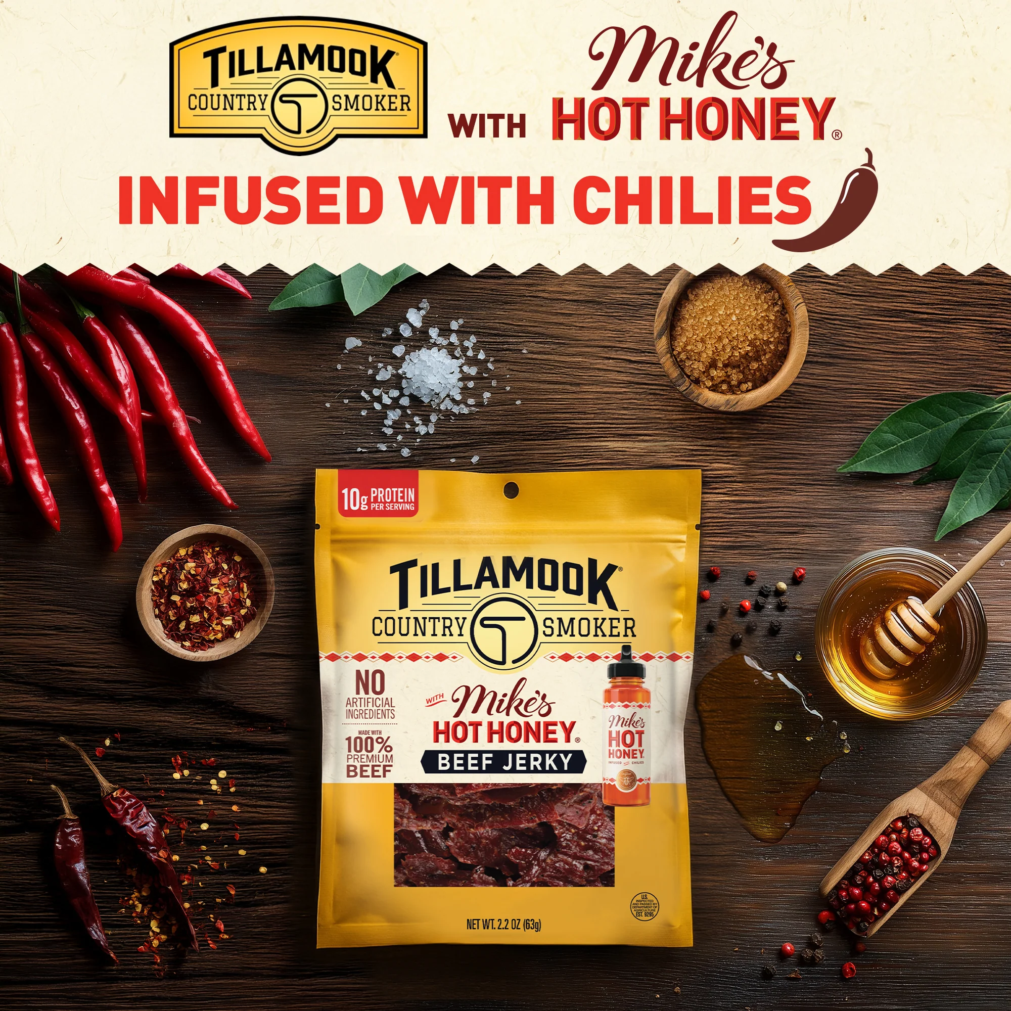 Mike's Hot Honey Beef Jerky - Image 5