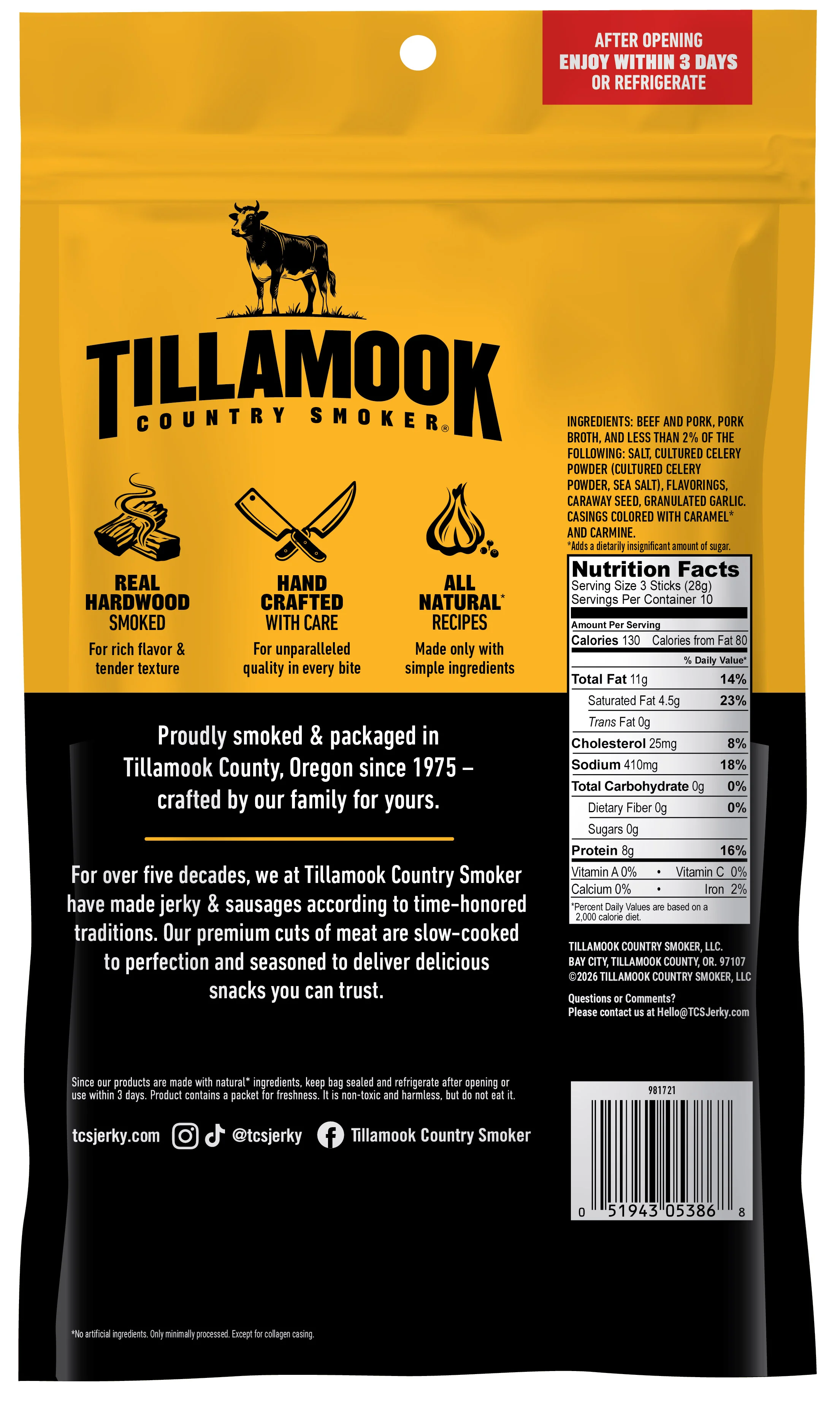 Zero Sugar Smoked Sausages | Original - Image 4