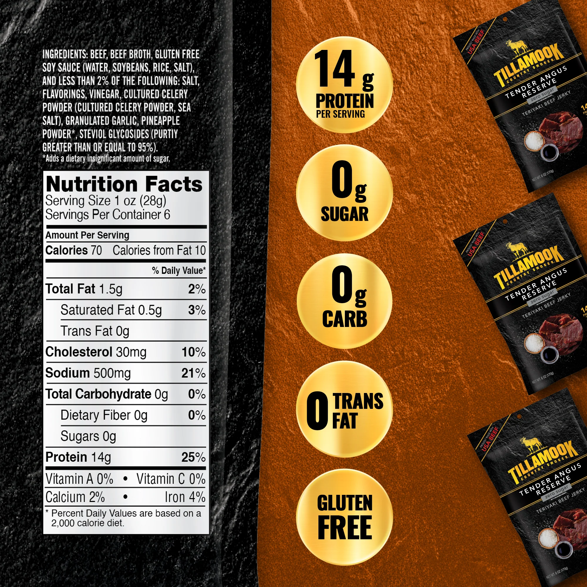 Tender Angus Reserve Beef Jerky | Teriyaki - Image 4