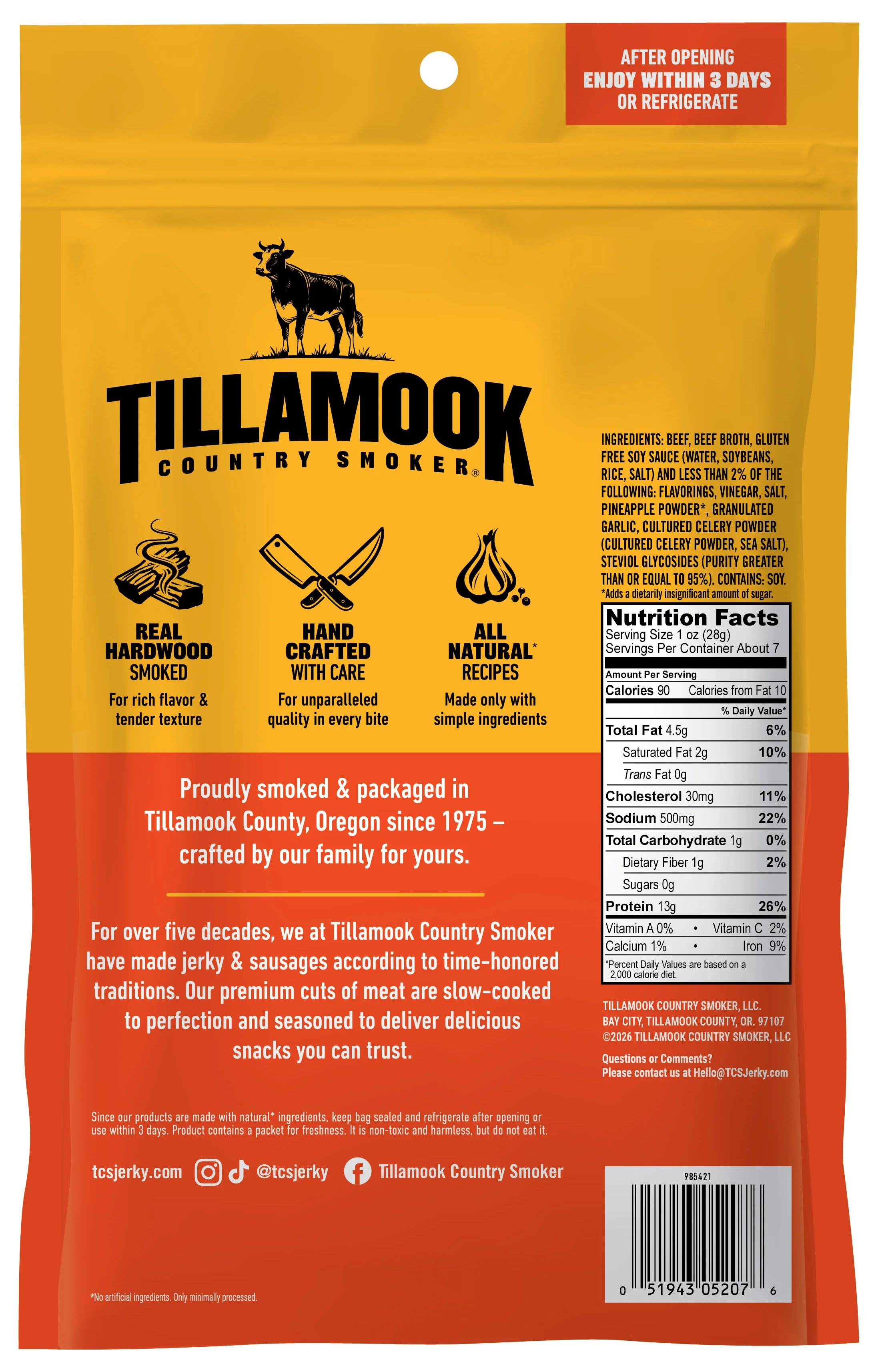 Zero Sugar Beef Jerky | Teriyaki - Image 4